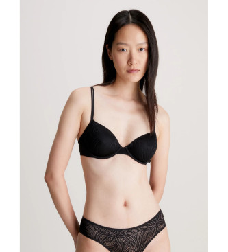 Calvin Klein Reggiseno semi invisibile - Sheer Marquisette nero