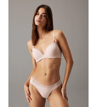 Calvin Klein Reggiseno invisibile push-up seducente e confortevole, color nudo