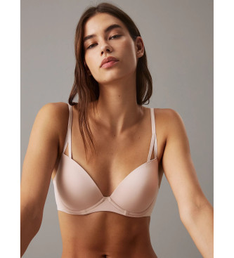 Calvin Klein Reggiseno invisibile push-up seducente e confortevole, color nudo