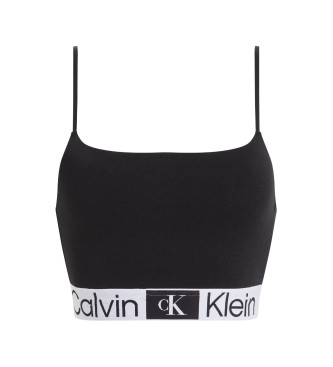 Calvin Klein Rahlo podložen nedrček črna