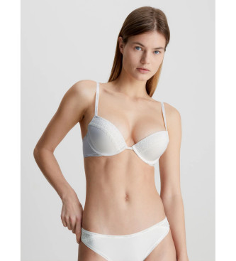 Calvin Klein Push Up Flirty laag uitgesneden bh wit