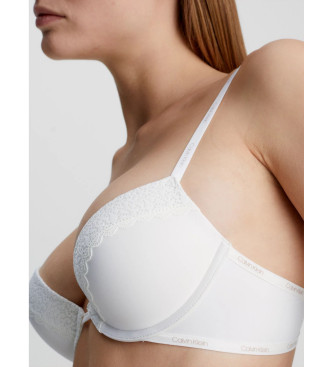 Calvin Klein Push Up Flirty laag uitgesneden bh wit