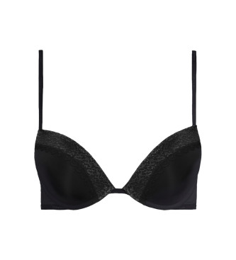 Calvin Klein Push Up Flirty laag uitgesneden bh zwart