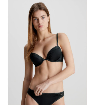 Calvin Klein Push Up Flirty laag uitgesneden bh zwart