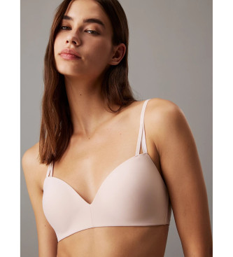 Calvin Klein Reggiseno push-up wireless seducente e confortevole, color nudo