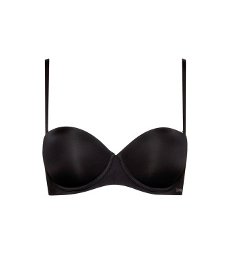 Calvin Klein Push Up Strapless Beha zwart