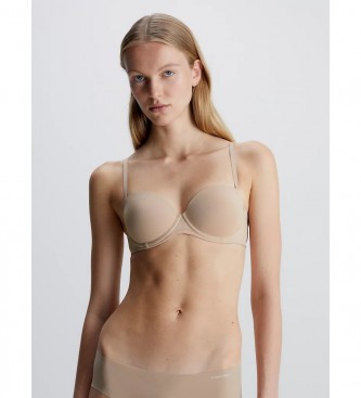 Calvin Klein Biustonosz bez ramiączek Perfectly Fit Flex nude