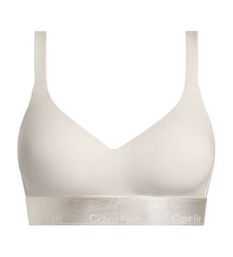 Calvin Klein Soutien branco com fecho de correr