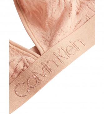 Calvin Klein Reggiseno a triangolo rosa sfoderato