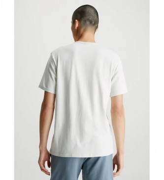 Calvin Klein T-shirt Estrutura moderna em branco