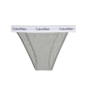 Calvin Klein String moderne en coton gris