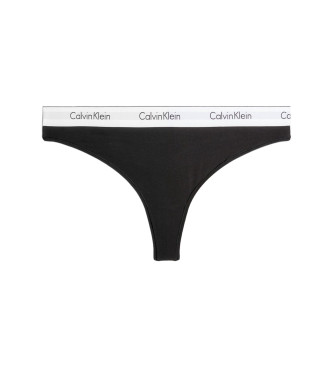 Calvin Klein String Modern Katoen Plus zwart