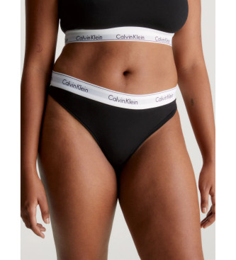 Calvin Klein String Modern Katoen Plus zwart