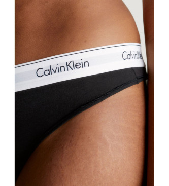 Calvin Klein String Modern Katoen Plus zwart