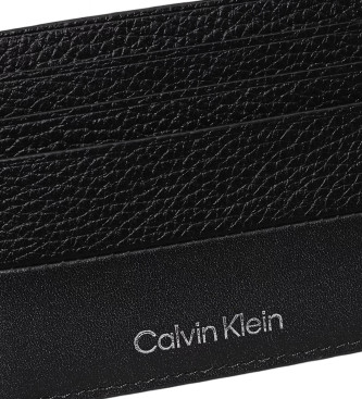 Calvin Klein Miz usnjeni nosilec kartic črne barve