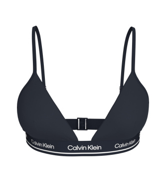 Calvin Klein Trikotni bikini zgornji del Meta Legacy mornarsko modra