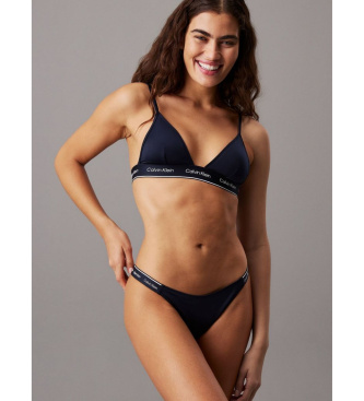Calvin Klein Trikotni bikini zgornji del Meta Legacy mornarsko modra