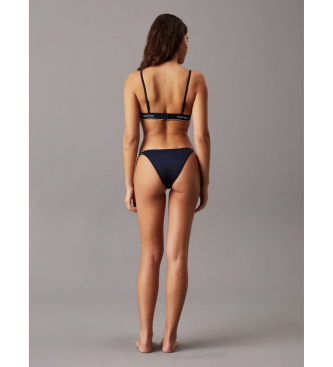 Calvin Klein Trikotni bikini zgornji del Meta Legacy mornarsko modra