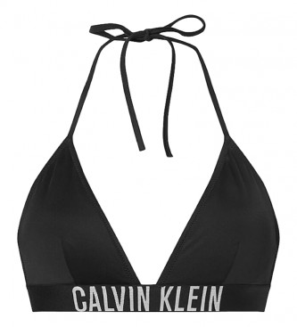 Calvin Klein Top de Bikini Triangle RP negro