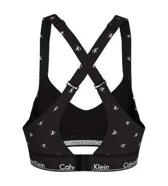 Calvin Klein Sporttop met monogram zwart