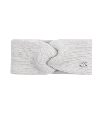 Calvin Klein Grey wool and cashmere blend headband