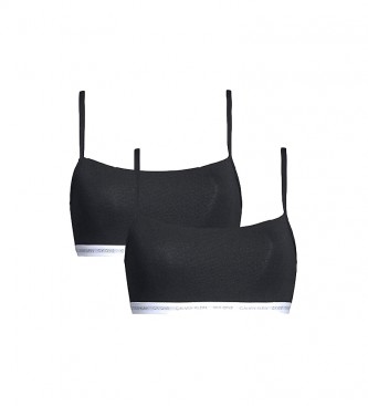 Calvin Klein Pack of 2 bra straps Ck One black