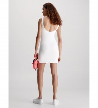 Calvin Klein Schlankes Bodycon-Kleid wei
