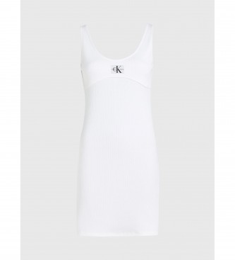 Calvin Klein Smal bodycon-kjole hvid