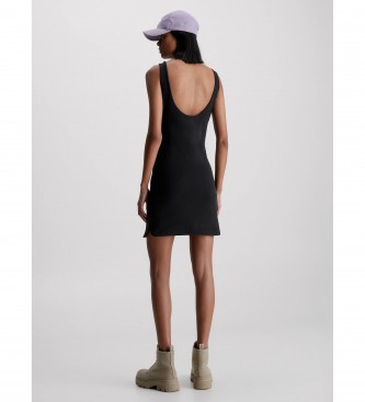 Calvin Klein Smal bodycon-kjole sort