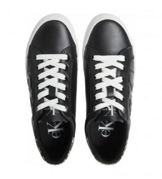 Calvin Klein Sapatos de couro Vulcanizado preto