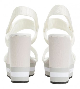 Calvin Klein Sandálias Sling Sling Pes branco - altura cua+plataforma: 10cm