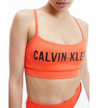 Calvin Klein Bra WO laranja Esportes de Baixo Impacto