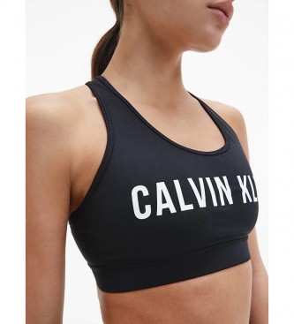 Calvin Klein Soutien esportivo de médio impacto preto