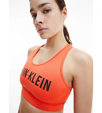 Calvin Klein Reggiseno sportivo arancione a medio impatto