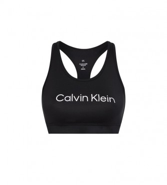 Calvin Klein Soutien de apoio médio desportivo preto
