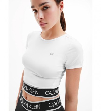 Calvin Klein Camiseta cortada branca