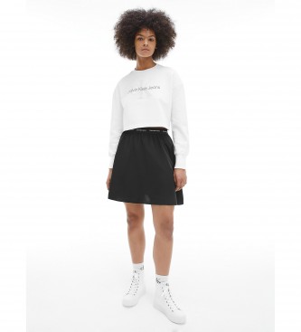 Calvin Klein Ténis de topo alto Vulcanizado Flatform branco