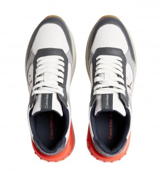 Calvin Klein Chunky Runn Laceup Nappa grey leather sneakers