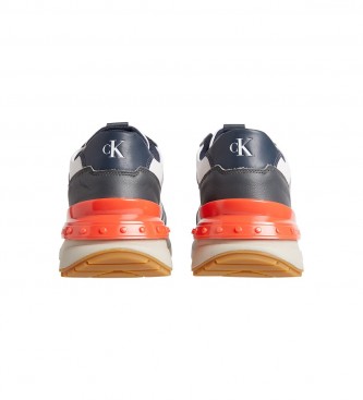 Calvin Klein Sneakers Chunky Runn Laceup in nappa grigia