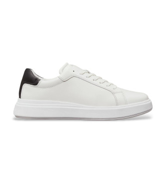 Calvin Klein Witte gladleren sportschoenen