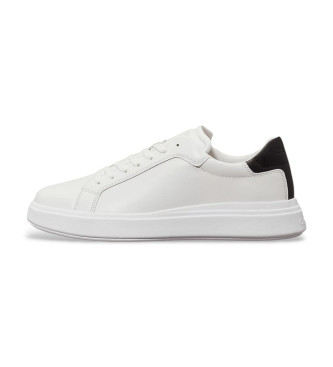 Calvin Klein Hvide sneakers i glat lder