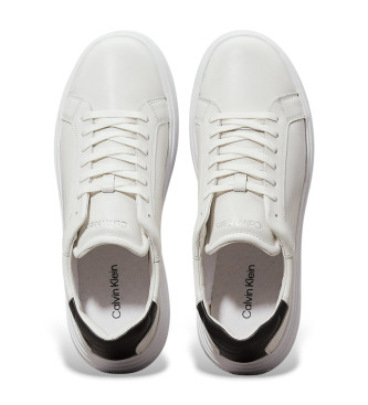 Calvin Klein Sneakers in pelle liscia bianca