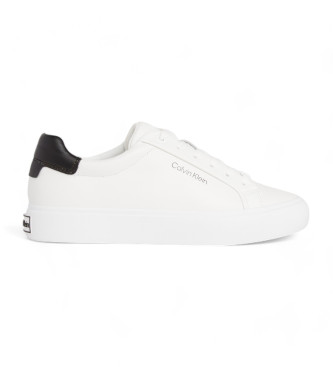 Calvin Klein Skórzane buty sportowe Low Top w kolorze białym