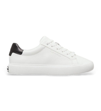 Calvin Klein Vulc Baskets  lacets en cuir blanc