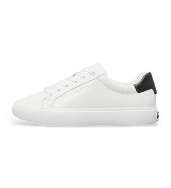 Calvin Klein Zapatillas de piel Vulc Lace up blanco