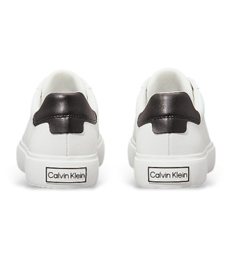 Calvin Klein Vulc Baskets  lacets en cuir blanc