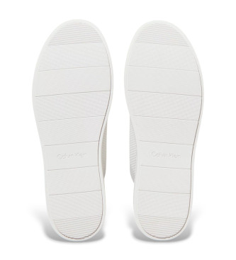 Calvin Klein White knitted slippers