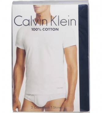 Calvin Klein Pack 2 Camisetas Modern Cotton blanco