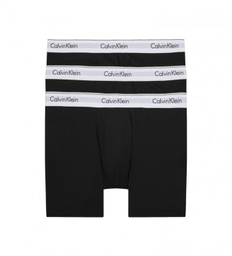 Calvin Klein Pack 3 Boxershorts - Modern Katoen zwart