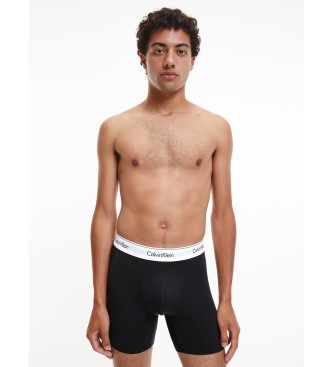 Calvin Klein Pack 3 boxershorts - modern bomull svart